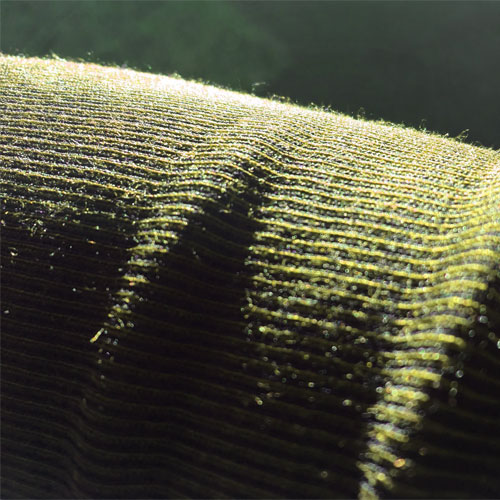 Close up of Merino Fusion Base Layer fibres