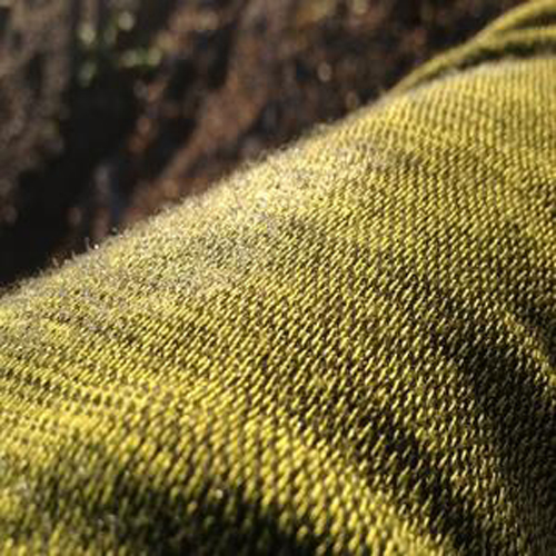Zoomed in close up of Merino Fusion material