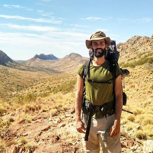Wilderness Wear Merino Fusion top on the Larapinta Trail