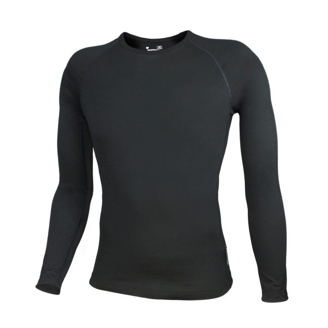 Mens Merino Mid Long Sleeve Crew Neck Top