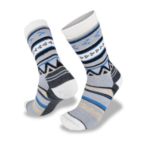 Mens Merino Fusion Max Hiker Socks - Small, Texcoco White