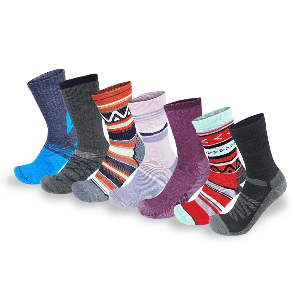 Womens Ultimate 7 Pair Hike Sock Collection Small