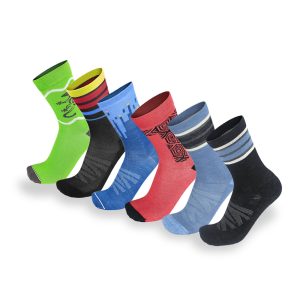 Mens Ultimate 6 Pair Cycle Sock Collection Medium