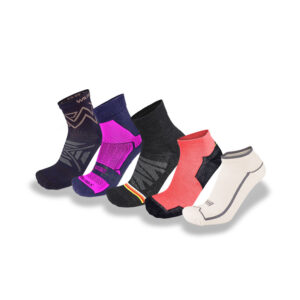 Womens Ultimate 5 Pair Run Sock Collection Small