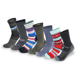 Mens Ultimate 7 Pair Hike Sock Collection Large