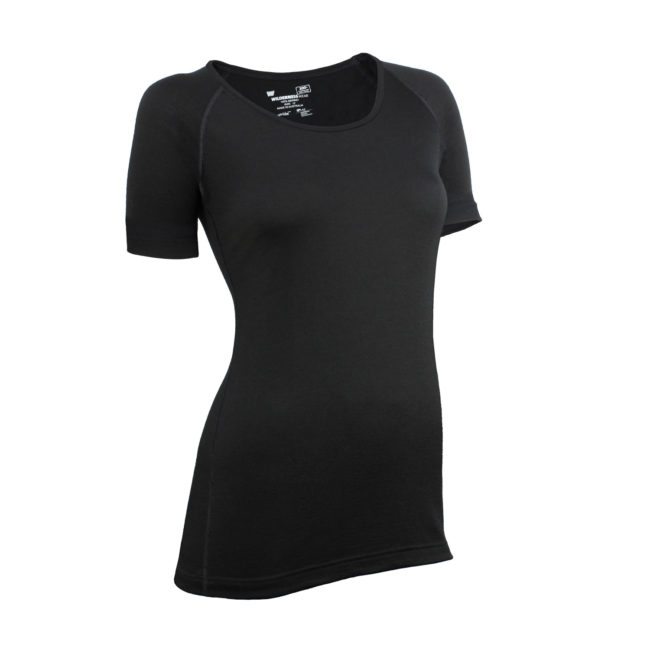 Womens Merino Mid Short Sleeve Scoop Neck Top