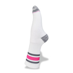 Women's Retro 'Active' M Cotton Socks Pink stripe