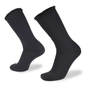 Mens Merino Fleece Socks - Large, Jet Black