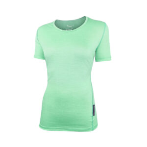 Merino Hybrid Short Sleeve Top in Mint