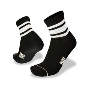 Mens Half Beast Merino Socks in Black and White