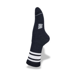 Womens Half Beast Merino Socks in Black and White