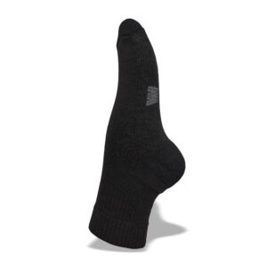Womens Bamboo Urban Black Quarter Height Socks