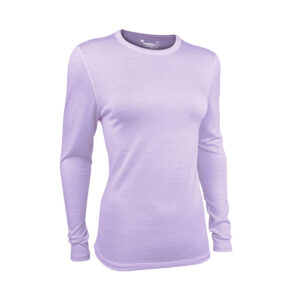 Womens Cool Merino 155 Long Sleeve Hike Tee in Amethyst