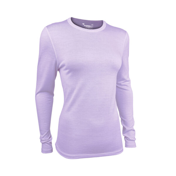 Womens Cool Merino 155 Long Sleeve Hike Tee in Amethyst