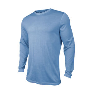 Mens Cool Merino 155 Long Sleeve Hike Tee Dusk Blue