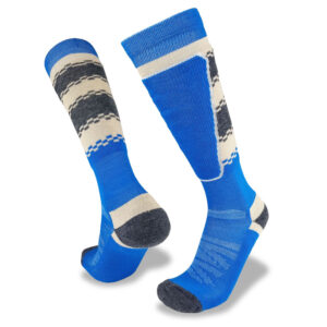 Mens All Mountain Sporty Blue Ski Socks