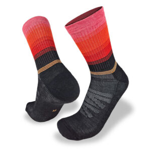 Mens Merino Fusion Light Trail Socks - Medium, Spectrum Red