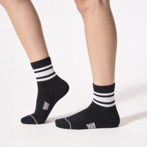 Womens Half Beast Socks in Black and White