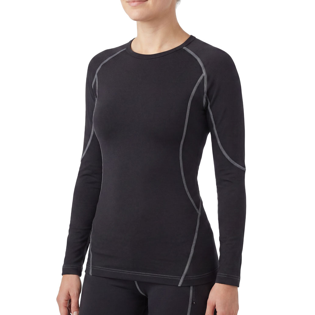 Womens Compression Merino 200 Long Sleeve Crew Neck Top