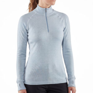 Womens MerinoFusion 190 Long Sleeve Zip Neck Top