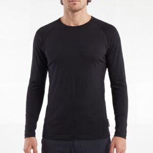 Mens Light Merino Long Sleeve Crew Neck Top