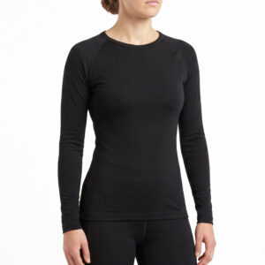 Womens Merino Mid Long Sleeve Crew Neck Top