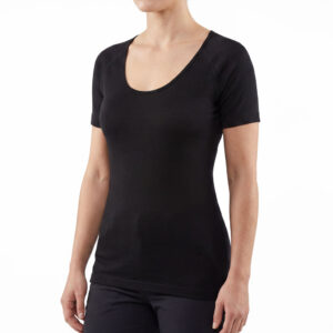 Womens Merino Mid Short Sleeve Scoop Neck Top