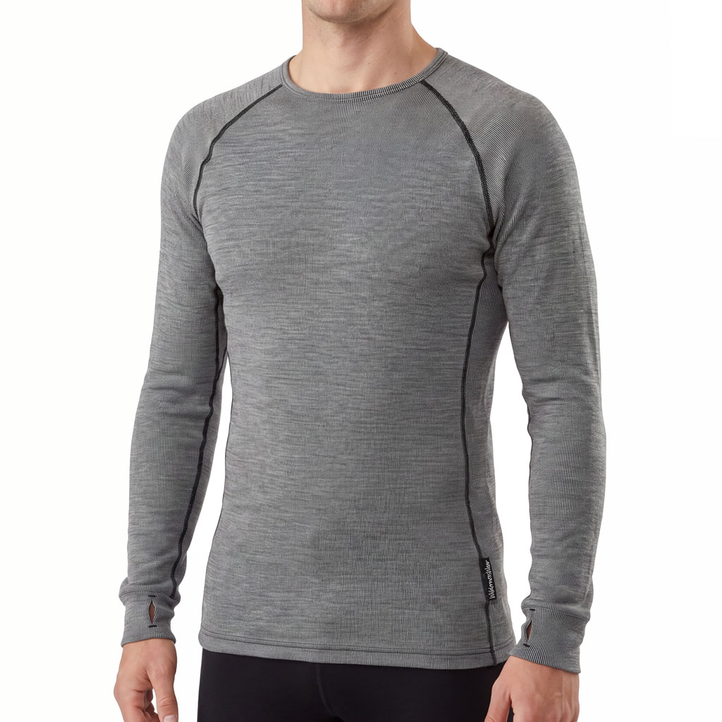 Mens MerinoFusion 190 Long Sleeve Crew Neck Top