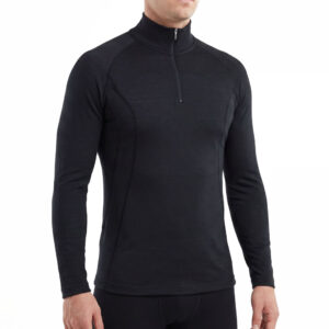 Mens Cool Merino 155 Long Sleeve Zip Neck Top